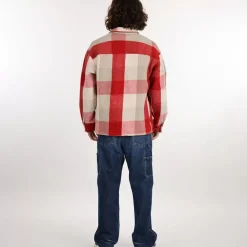 OXBOW Jacket, Coat|Collector Made in France-COLLECTOR Overshirt IAN - Deep Red