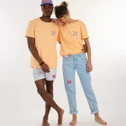 OXBOW Tee-Shirt, Top|Clothing-COLLECTOR Tee-Shirt  PIERRE - Abricot Solarisé Solarized Abricot