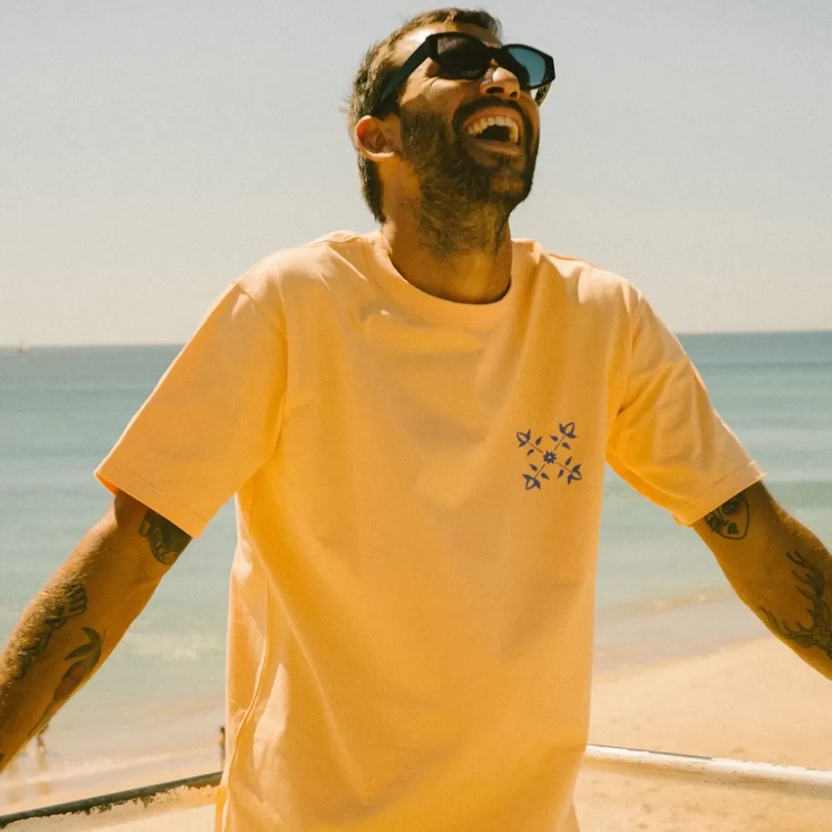 OXBOW Tee-Shirt, Top|Clothing-COLLECTOR Tee-Shirt PIERRE - Abricot Solarisé Solarized Abricot