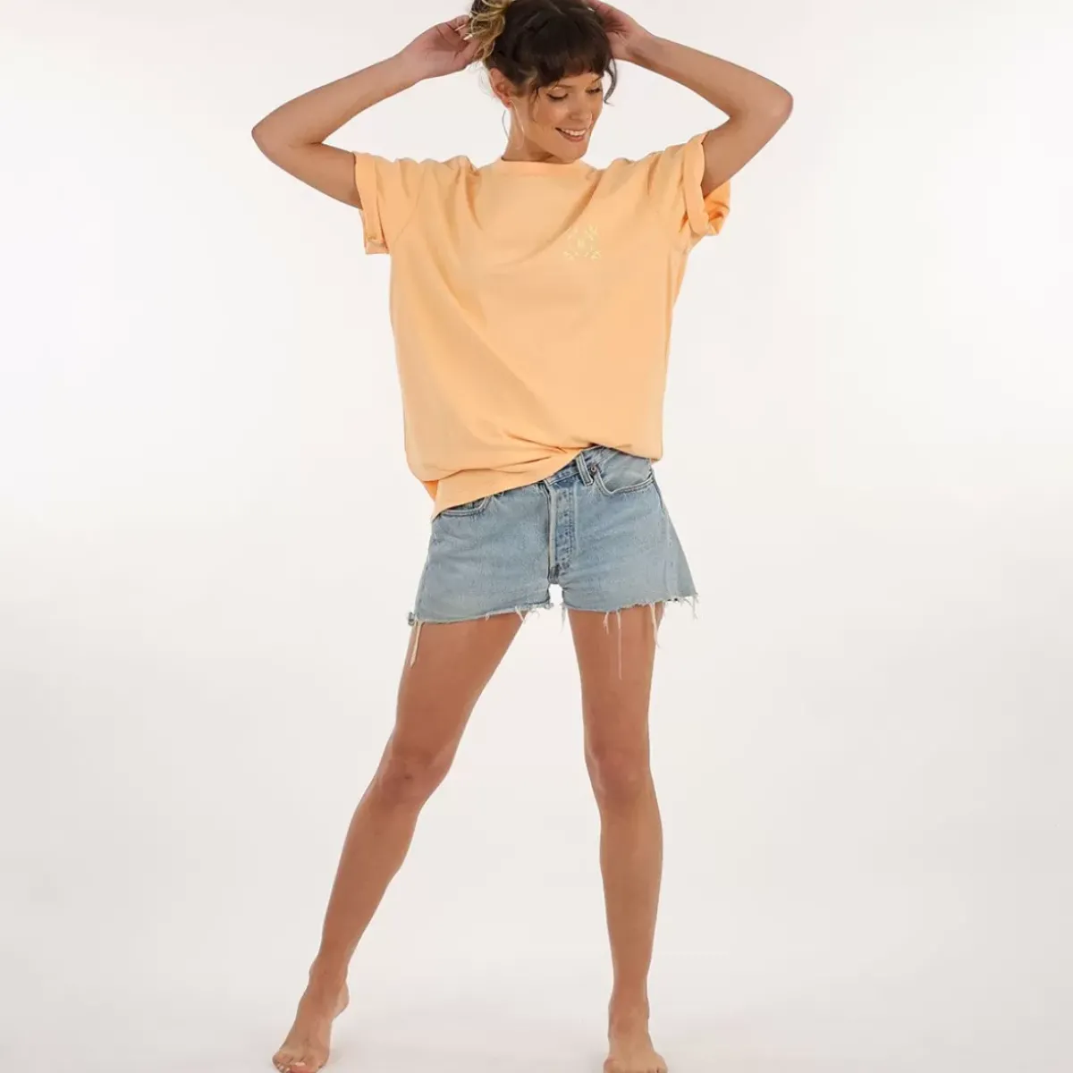 OXBOW Tee-Shirt, Top|Clothing-COLLECTOR Tee-Shirt SERGE - Abricot Solarisé Solarized Abricot