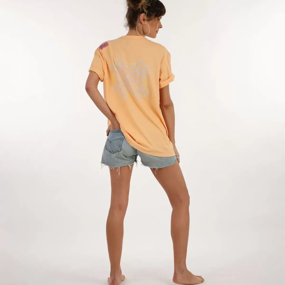 OXBOW Tee-Shirt, Top|Clothing-COLLECTOR Tee-Shirt SERGE - Abricot Solarisé Solarized Abricot