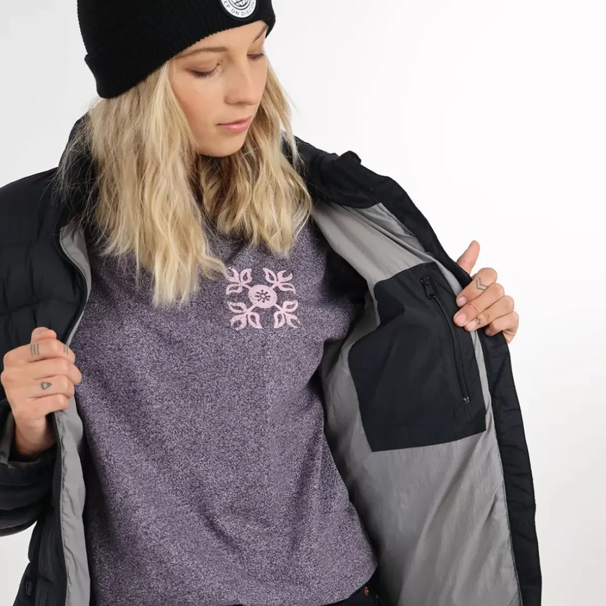 OXBOW Jacket, Coat|Clothing-Down jacket JUNCALE - Noir Black