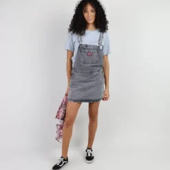 OXBOW Dress|Clothing-Dungaree dress DIGAPO - Noir Black