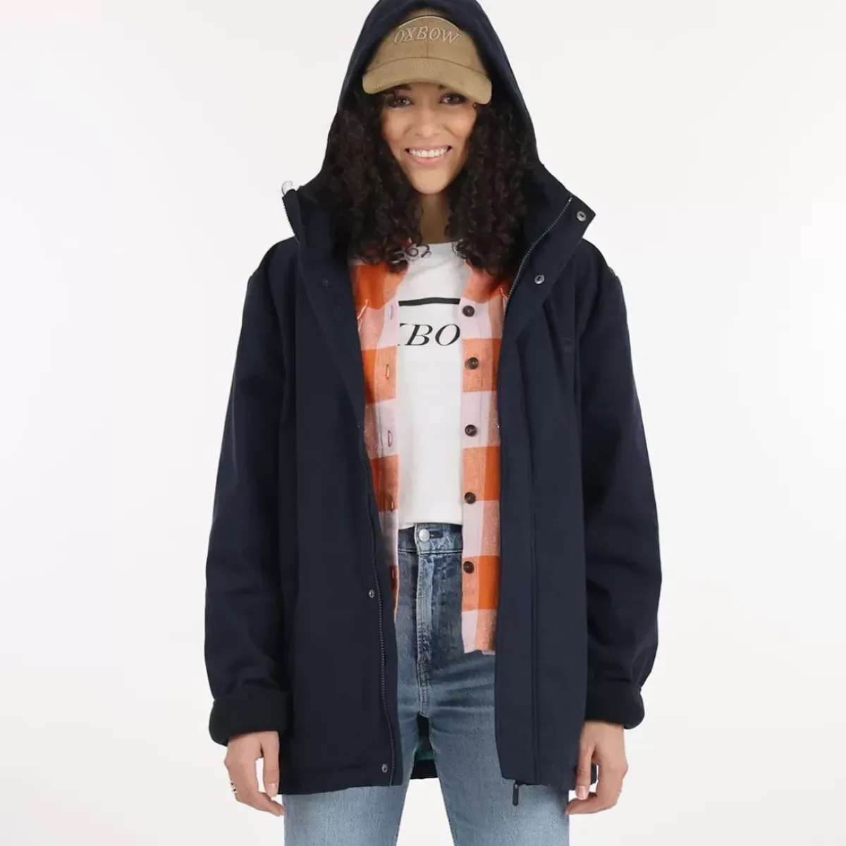 OXBOW Jacket, Coat-Jacket JANVAS - Deep Marine