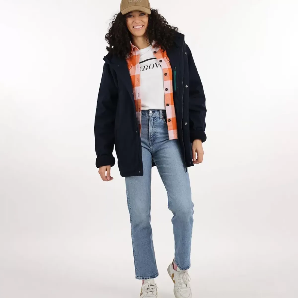 OXBOW Jacket, Coat-Jacket JANVAS - Deep Marine