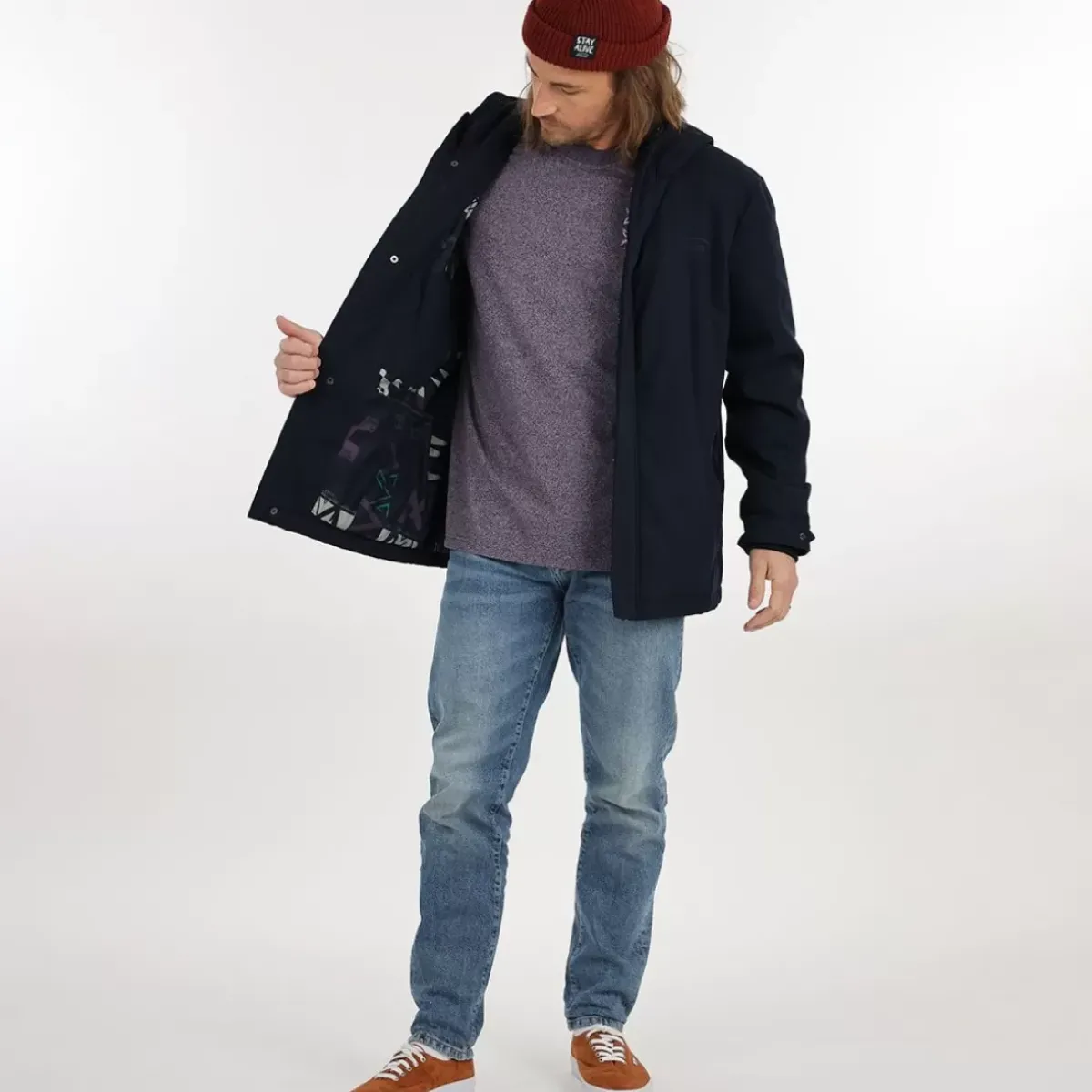 OXBOW Jacket, Coat-Jacket JANVAS - Deep Marine