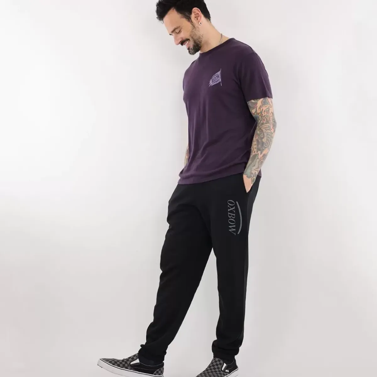 OXBOW Pants, Jeans-Jog pants MARCADAU - Noir Black