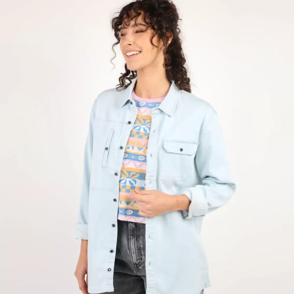 OXBOW Shirt-Shirt CRAND - Light Blue