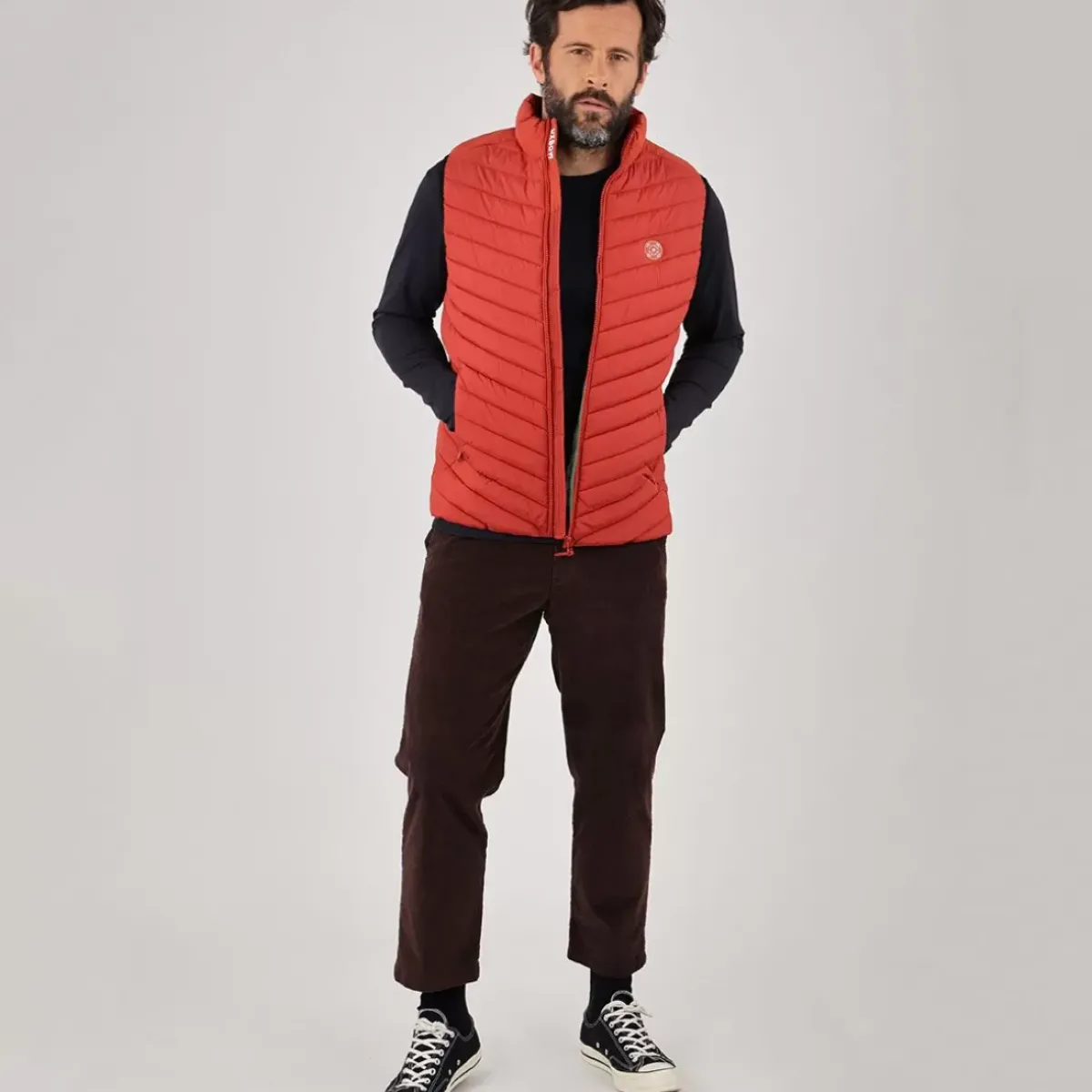 OXBOW Jacket, Coat-Sleeveless down jacket JELKOR - Paprika