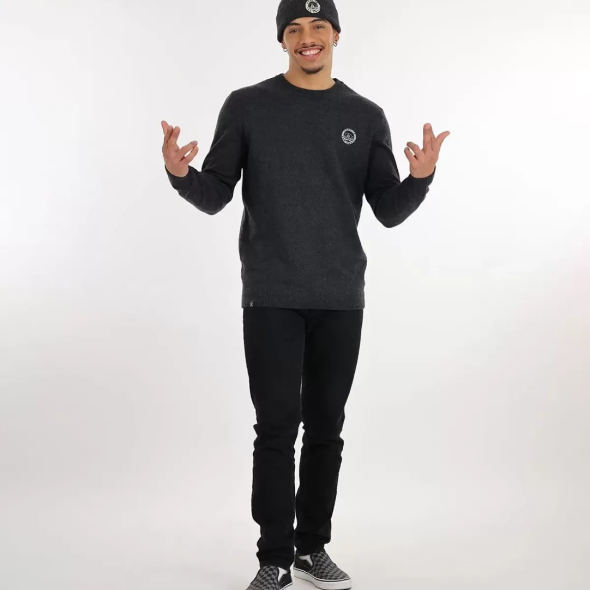 OXBOW Sweater, Cardigan|Clothing-Sweater EWEN - Graphite