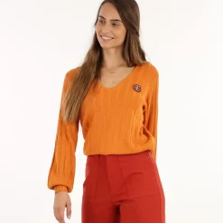 OXBOW Sweater-Sweater PEGASE - Ocre