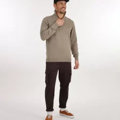 OXBOW Sweater, Cardigan-Sweater PENZI - Ciment Chiné Heather Cement