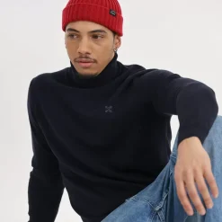 OXBOW Sweater, Cardigan-Sweater PEROL - Deep Marine Chiné Heather Deep Marine