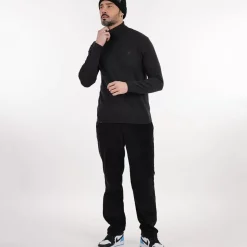 OXBOW Sweater, Cardigan-Sweater PEROL - Noir Chiné Heather Black