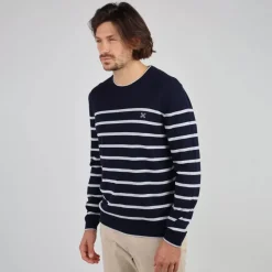 OXBOW Essentials|Sweater, Cardigan-Sweater PEROM - Deep Marine Chiné Heather Deep Marine