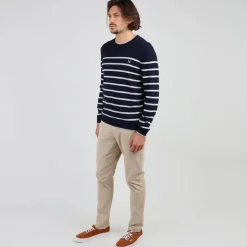 OXBOW Essentials|Sweater, Cardigan-Sweater PEROM - Deep Marine Chiné Heather Deep Marine