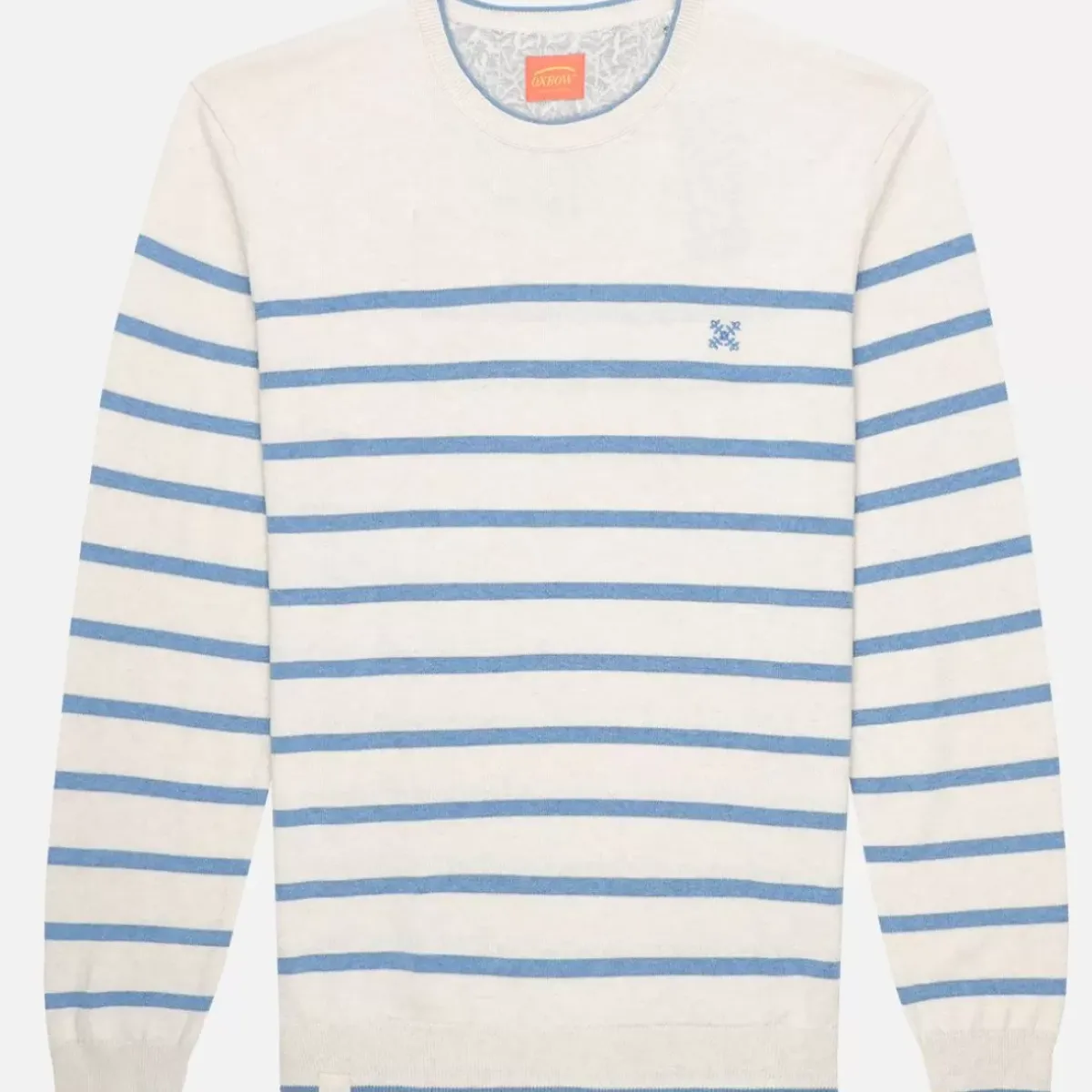 OXBOW Essentials|Sweater, Cardigan-Sweater PEROM - Sel Chiné Heather Salt