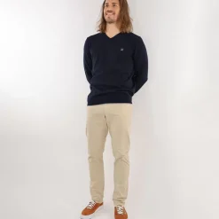 OXBOW Essentials|Sweater, Cardigan-Sweater PIVEGA - Deep Marine Chiné Heather Deep Marine