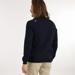 OXBOW Essentials|Sweater, Cardigan-Sweater PIVEGA - Deep Marine Chiné Heather Deep Marine