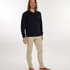 OXBOW Essentials|Sweater, Cardigan-Sweater PIVEGA - Deep Marine Chiné Heather Deep Marine