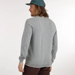 OXBOW Sweater, Cardigan|Essentials-Sweater PIVEGA - Gris Chiné Heather Grey