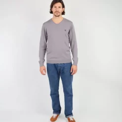OXBOW Essentials|Sweater, Cardigan-Sweater PREVIO - Gris Cendre Ash Grey