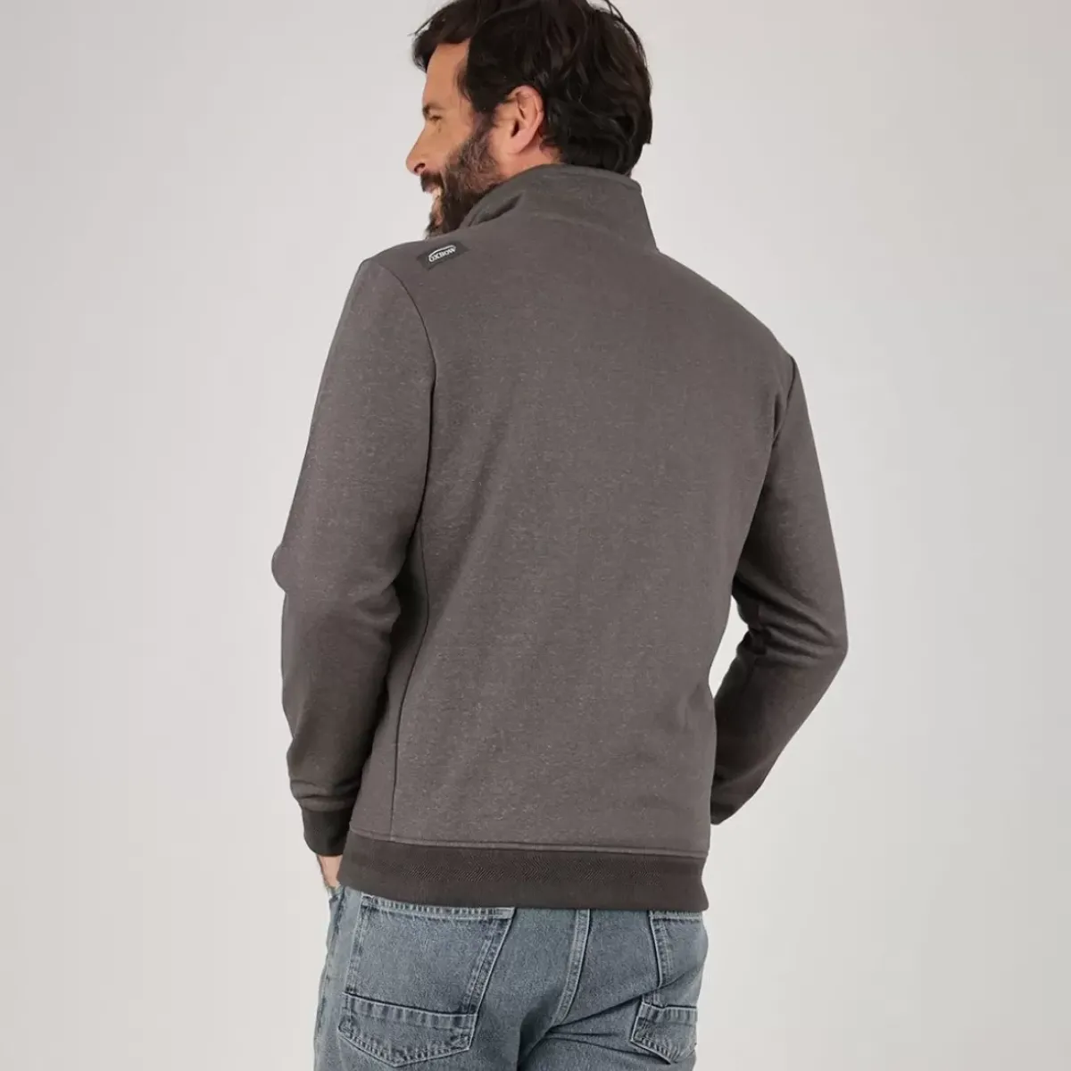 OXBOW Essentials|Sweatshirt-Sweatshirt SAKOP - Anthracite Chiné Heather Anthracite