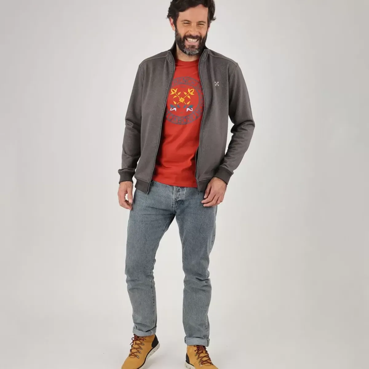 OXBOW Essentials|Sweatshirt-Sweatshirt SAKOP - Anthracite Chiné Heather Anthracite