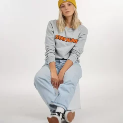 OXBOW Sweatshirt-Sweatshirt SHEEKY - Gris Chiné Moyen Mid Heather Grey