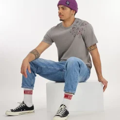 OXBOW Tee-Shirt-Tee-Shirt TASTA - Gris Cendre Ash Grey