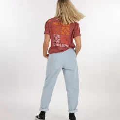 OXBOW Tee-Shirt, Top|Clothing-Tee-Shirt TILAPIA - Grenat